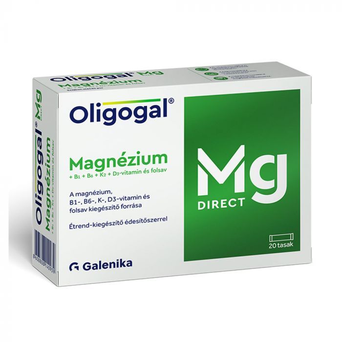 OLIGOGAL Mg Direct szájban oldódó por édesítőszerrel (20db)