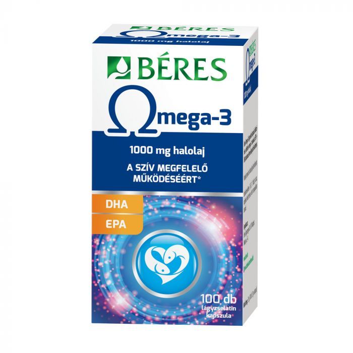 BÉRES Omega-3 lágyzselatin kapszula (100db)