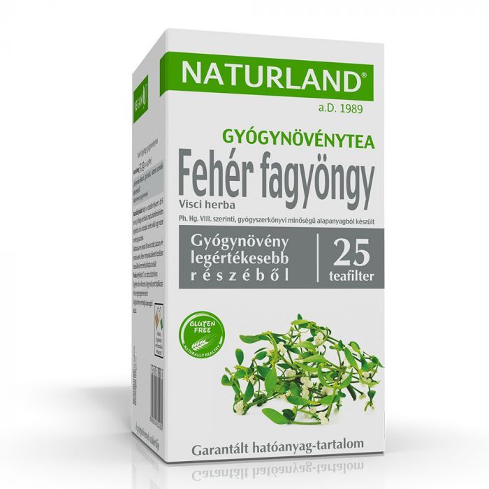 NATURLAND Fehér Fagyöngy gyógynövénytea filteres (25db) 