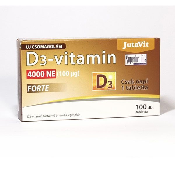 JUTAVIT D3 - vitamin 4000 NE Forte tabletta (100db)