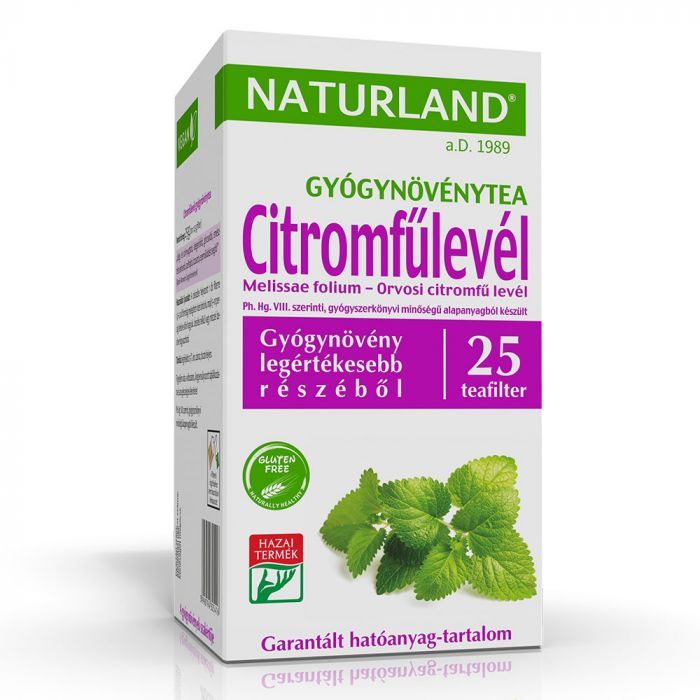 NATURLAND Citromfűlevél gyógynövénytea filteres (25db)