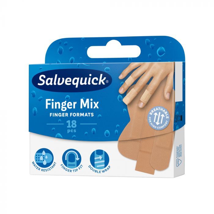 SALVEQUICK Finger mix sebtapasz (18db)