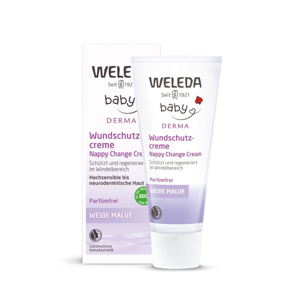 WELEDA Bio fehér mályvás natúr popsikrém érzékeny és ekcémás bőrre (50ml)