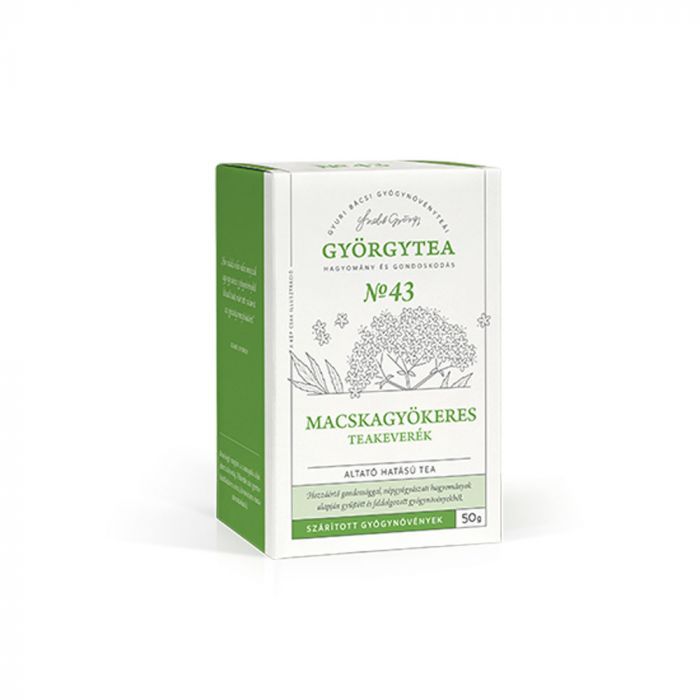 GYÖRGYTEA Macskagyökeres teakeverék altató hatású tea No.43 (50g)