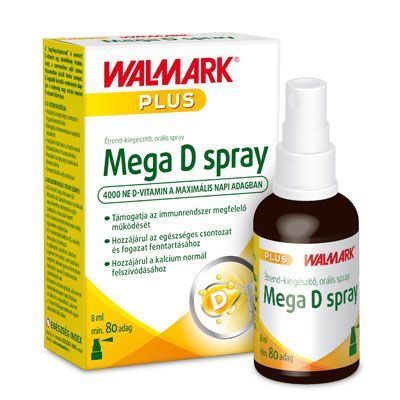 WALMARK Mega D spray plus orális spray (8ml)