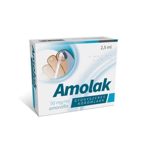 AMOLAK 50 mg/ml gyógyszeres körömlakk (2,5ml)   