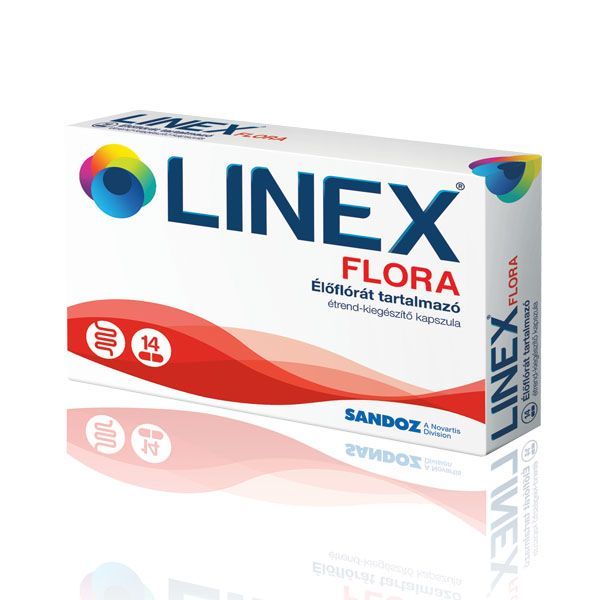 LINEX Flora élőflórát tartalmazó étrend-kiegészítő kapszula (14db)  