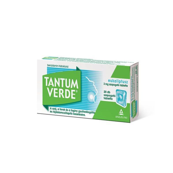 TANTUM Verde Eukaliptusz 3mg szopogató tabletta (20db)