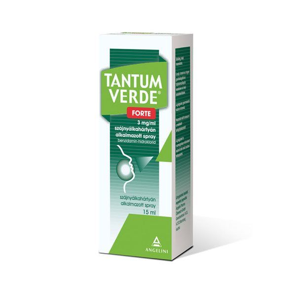TANTUM Verde Forte 3mg/ml szájnyálkahártyán alkalmazott spray (15ml)