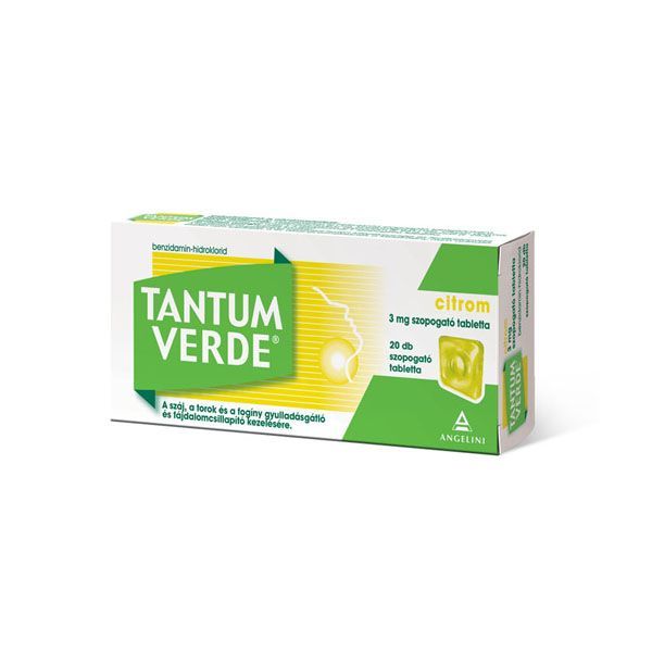 TANTUM Verde Citrom 3mg szopogató tabletta (20db)