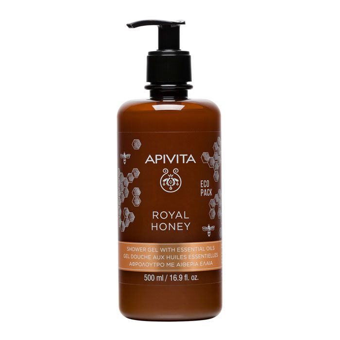 APIVITA Tusfürdő száraz bőrre royal honey ECO Pack (500ml)