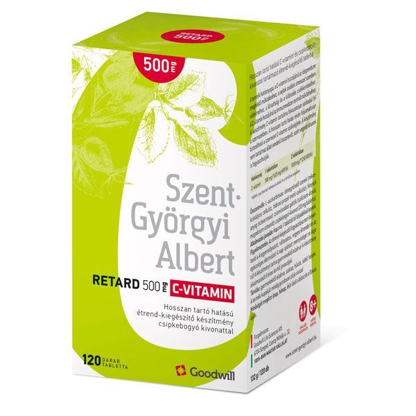 SZENT-GYÖRGYI ALBERT 500mg C-vitamin retard tabletta (120db)