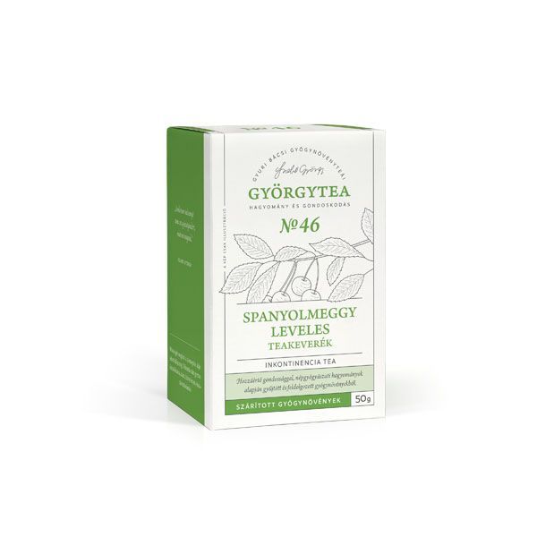 GYÖRGYTEA Spanyolmeggy leveles teakeverék inkontinencia tea No.46 (50g)