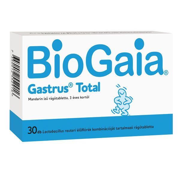 BIOGAIA Gastrus Total rágótabletta (30db)