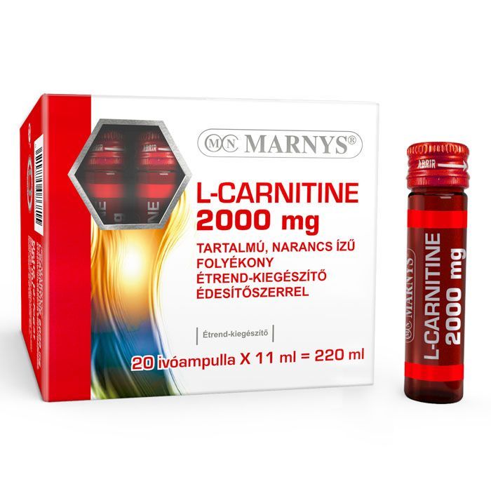 MARNYS L-Carnitine 2000mg narancsízű ivóampulla (20db)