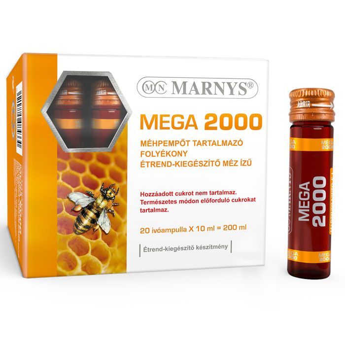 MARNYS Mega 2000 méhpempőt tartalmazó ivóampulla (20db)