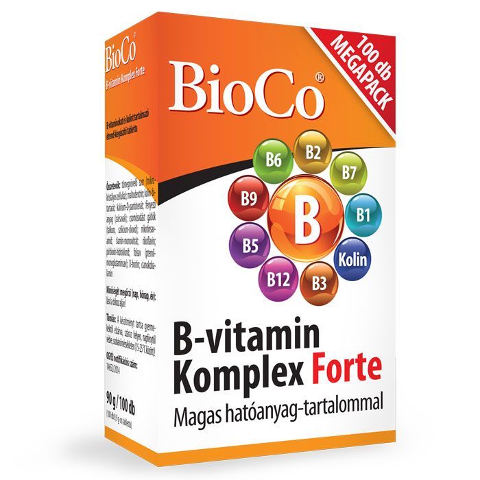BIOCO B-vitamin komplex Forte tabletta (100db)