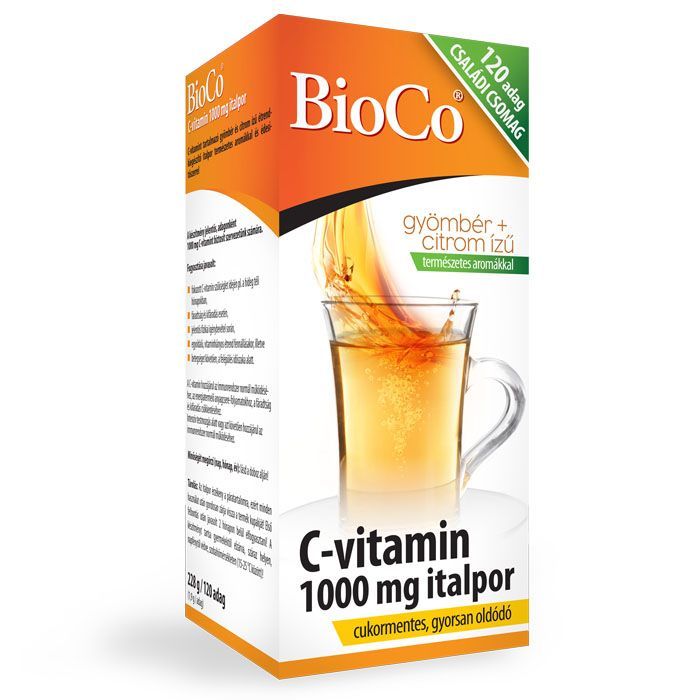 BIOCO C-vitamin italpor 1000 mg (120db)