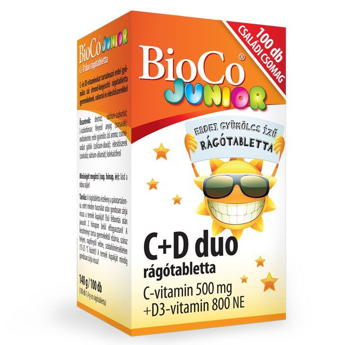 BIOCO C+D duo junior rágótabletta (100db)