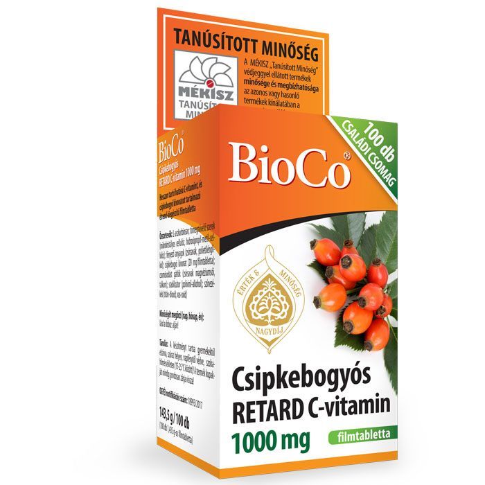 BIOCO Csipkebogyós retard C-vitamin 1000mg filmtabletta (100db)