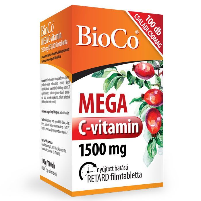 BIOCO Mega C-vitamin 1500mg retard filmtabletta (100db)