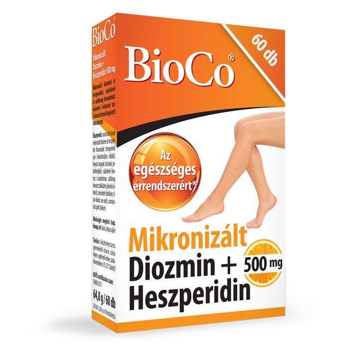 BIOCO Mikronizált Diozmin+Heszperidin 500mg filmtabletta (60db)