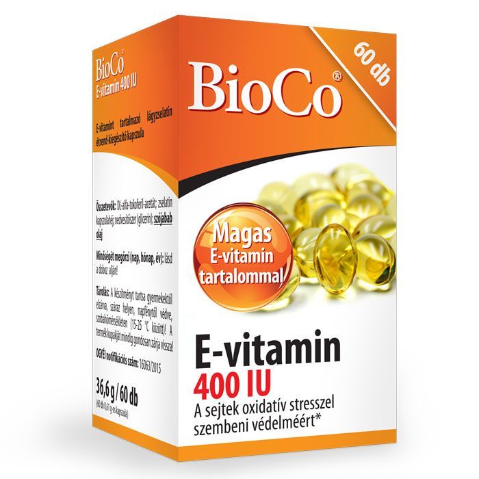 BIOCO E-vitamin 400 IU kapszula (60db)
