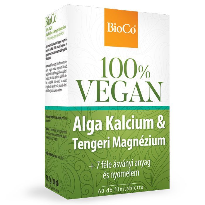 BIOCO 100% Vegan alga kalcium & tengeri magnézium filmtabletta (60db)