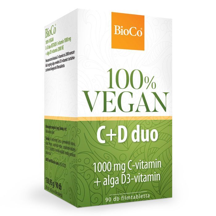 BIOCO 100% Vegan C + D duo filmtabletta (90db)