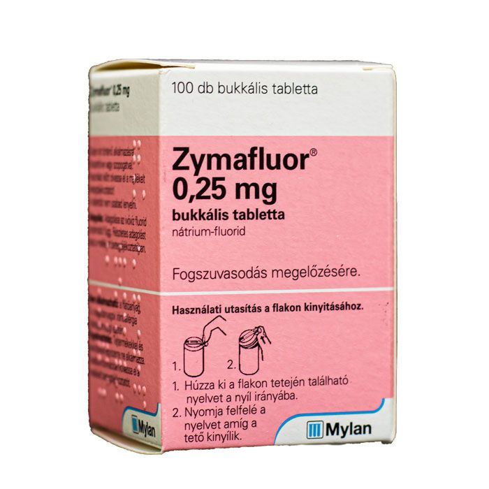 ZYMAFLUOR 0,25 mg bukkális tabletta (100db)