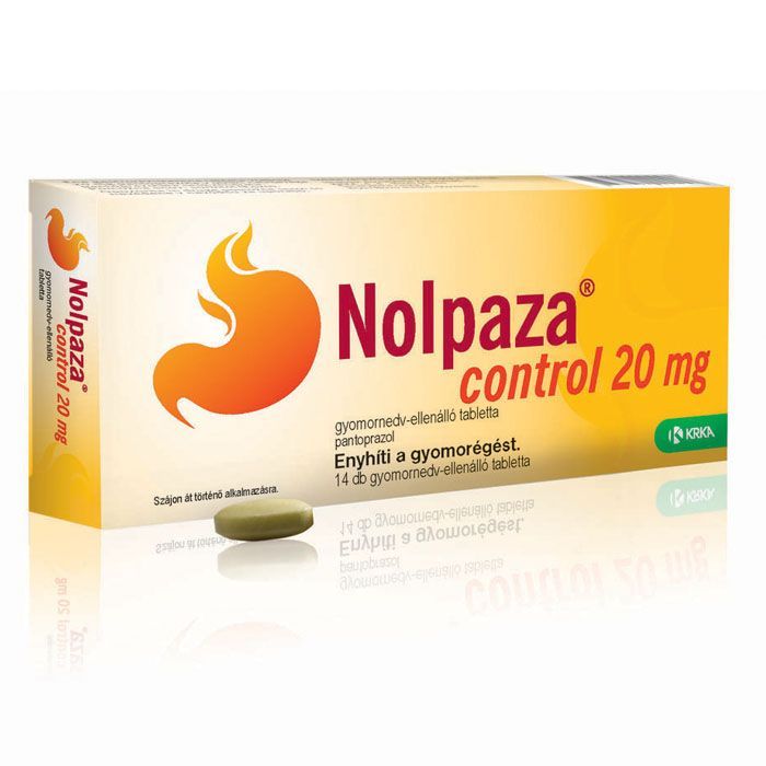 NOLPAZA Control 20mg gyomornedv-ellálló tabletta (14db)