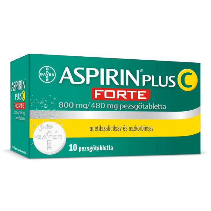 ASPIRIN PLUS C Forte 800mg/480mg pezsgőtabletta (10db)