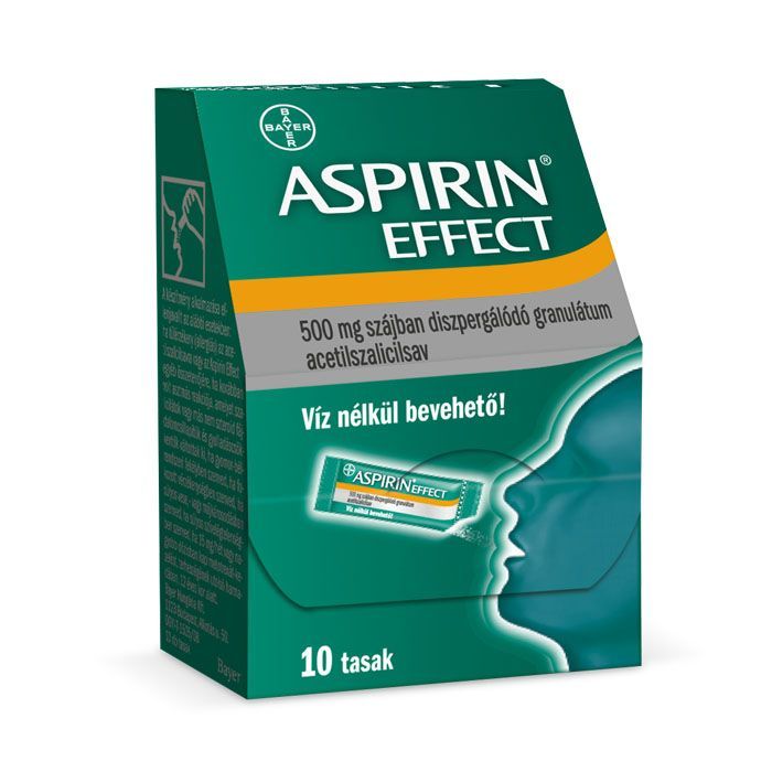 Aspirin Effect 500mg szájban diszpergálódó granulátum (10db)