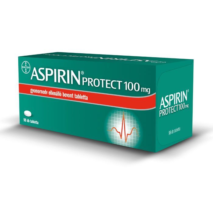 ASPIRIN Protect 100mg gyomornedv ellenálló bevont tabletta (98db)