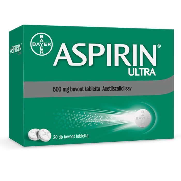 ASPIRIN Ultra 500 mg bevont tabletta (20db)
