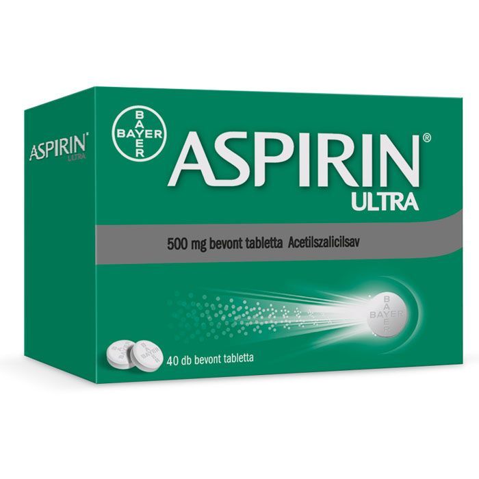 ASPIRIN Ultra 500 mg bevont tabletta (40db)