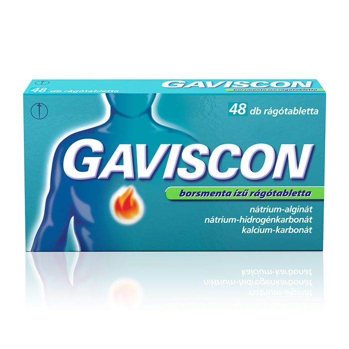 GAVISCON Borsmenta ízű rágótabletta (48db)