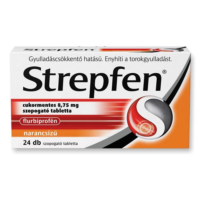 STREPFEN cukormentes 8,75 mg szopogató tabletta (24db)