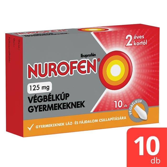 NUROFEN 125 mg végbélkúp gyermekeknek (10db)