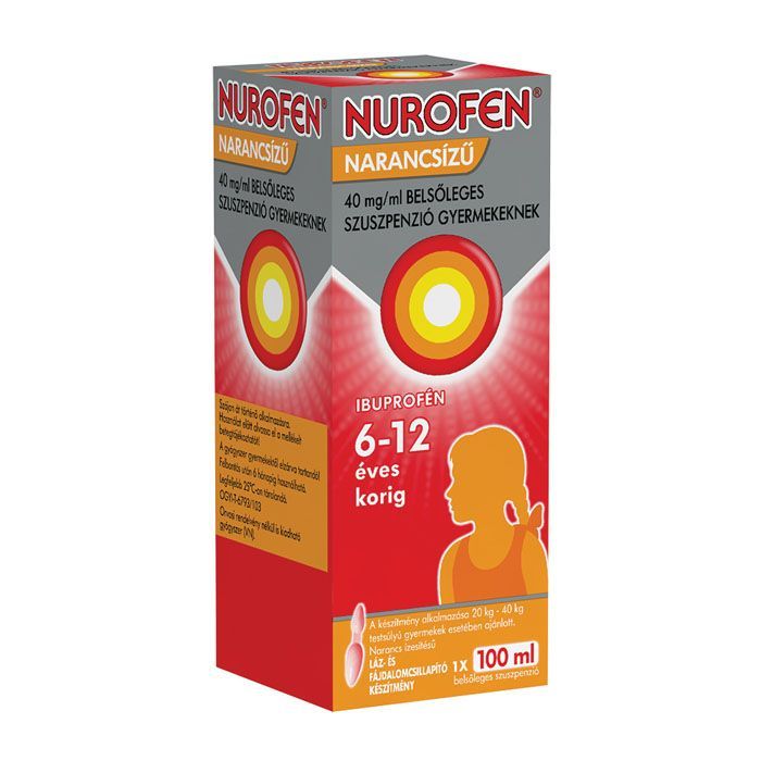 NUROFEN 40mg/ml belsőleges szuszpenzió gyermekeknek narancsízű (100ml)