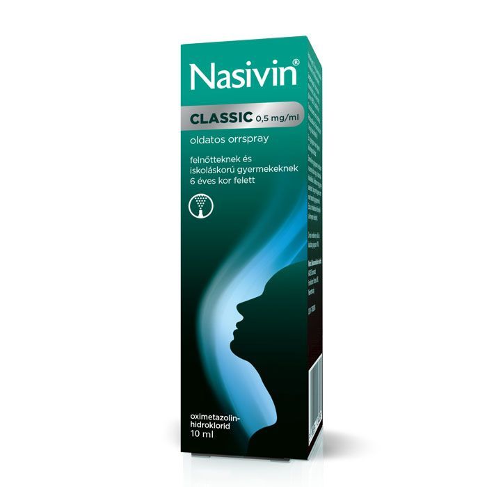 NASIVIN Classic 0,5mg/ml oldatos orrspray (10ml)