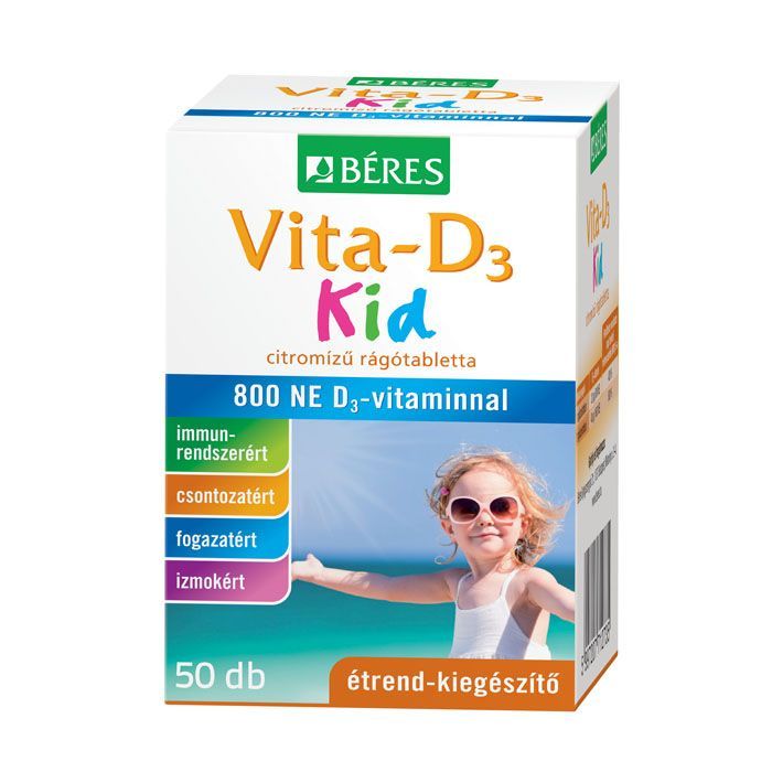 BÉRES Vita-D3 KID rágótabletta (50db)