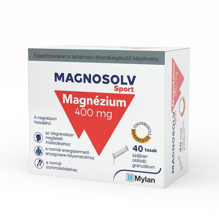MAGNOSOLV Sport 400 mg szájban oldódó granulátum (40db)