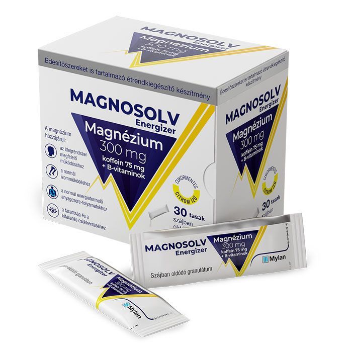 MAGNOSOLV Energizer 300 mg szájban oldódó granulátum (30db)