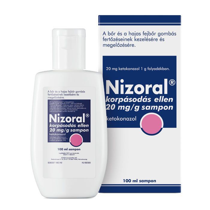 NIZORAL 20 mg/g sampon korpásodás ellen (100ml)