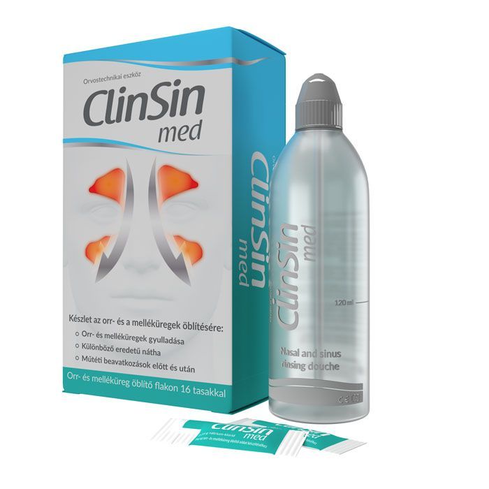 CLINSIN Med orr- és melléküreg öblítő készlet (flakon + 16 tasak)