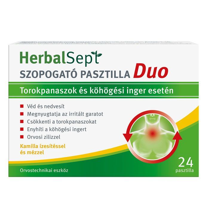 DR. THEISS HerbalSept Duo pasztilla kamilla (24db)