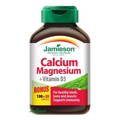 JAMIESON Kalcium , magnézium, D3 - vitamin tabletta (120db)