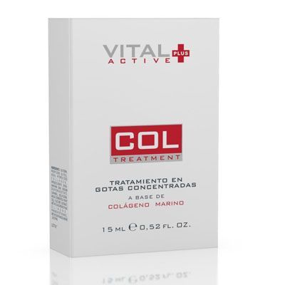 VITAL PLUS ACTIVE COL - tengeri kollagén és növényi őssejt tartalmú koncentrált kozmetikai csepp (15ml)  