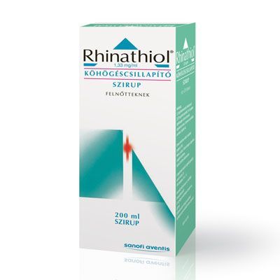 RHINATHIOL 1,33 mg/ml köhögéscsillapító szirup felnőtteknek (200ml)